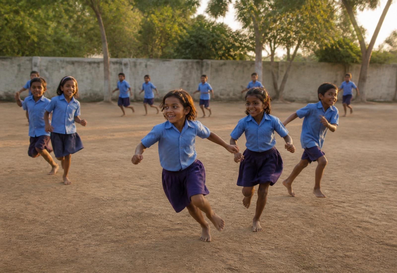 Students during school activities